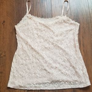 Elle pink lace camisole
